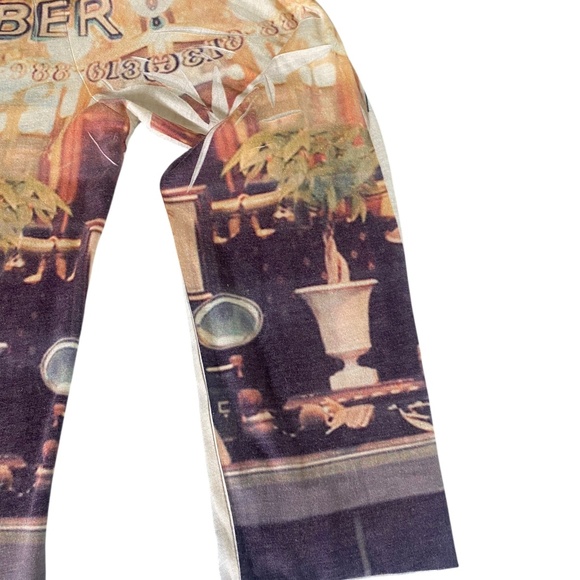 Just Cavalii Graphic Long Sleeve Tee Shirt Cars 3X tan cream - Picture 5 of 10